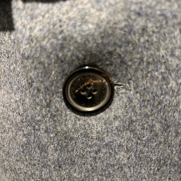 Burberry Mens Trench Coat - Mint Condition Wool and Cashmere Grey Size 40 - Picture 6 of 9